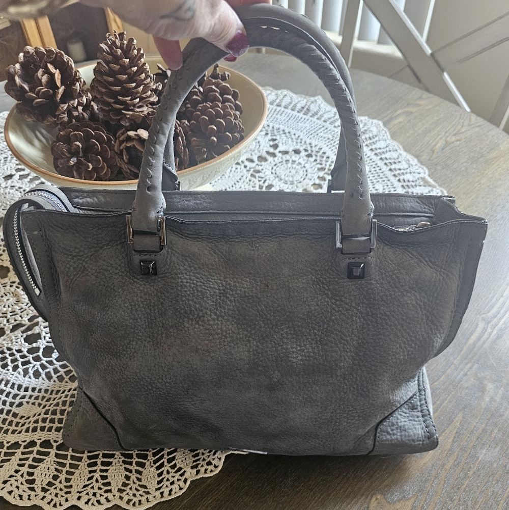 Rebecca MINKOFF SMOKEY BLUE/GRAY SUEDE LEATHER 🌿 - Picture 3 of 11